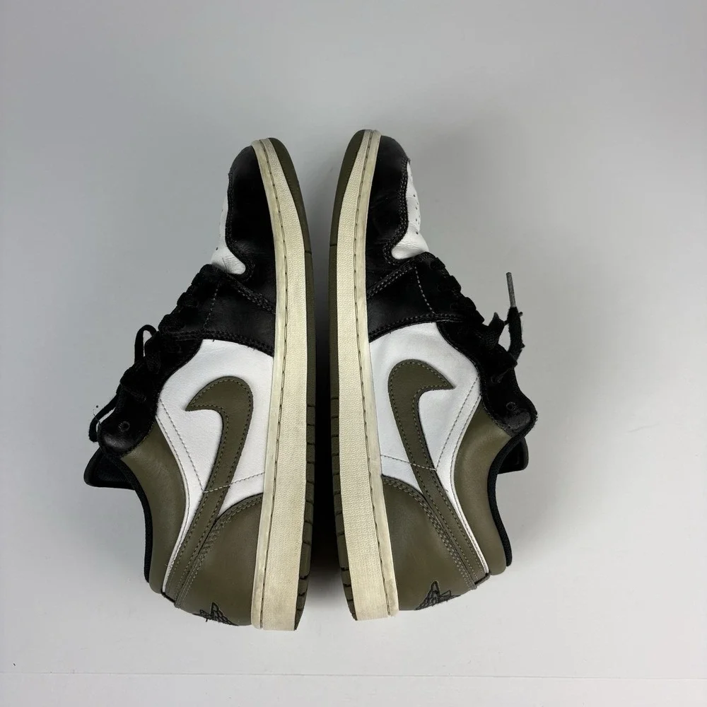 Size 10 - Air Jordan 1 Low Black Toe Medium Olive